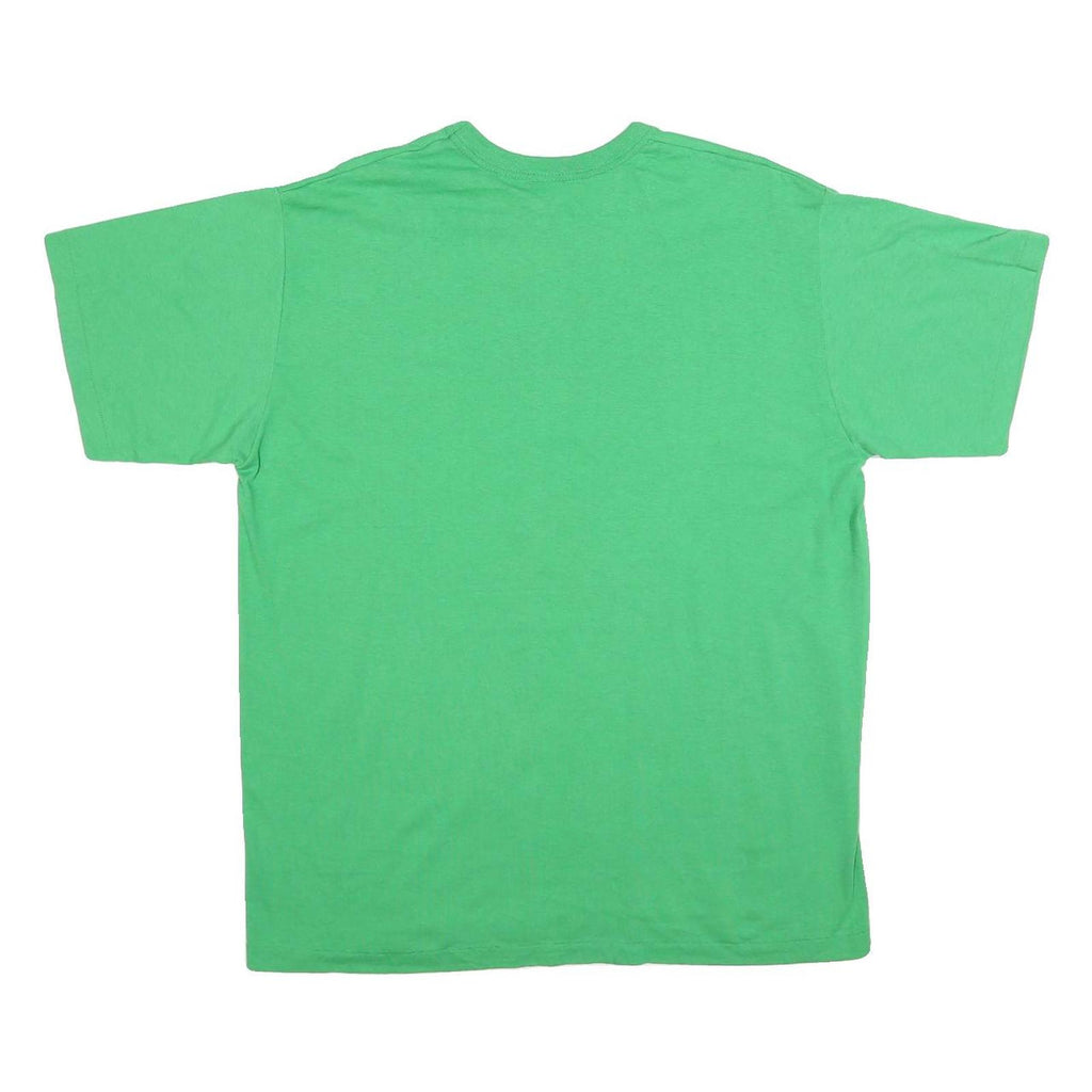 PLAINS Mens Green XL Graphic T-Shirt Short Sleeve Crew Neck Cotton Blend