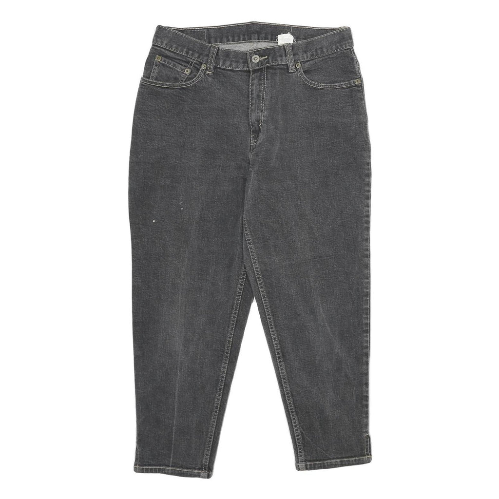 LEVI'S Womens Jeans Black Loose Tapered Denim Medium W30 L24 Classic Style