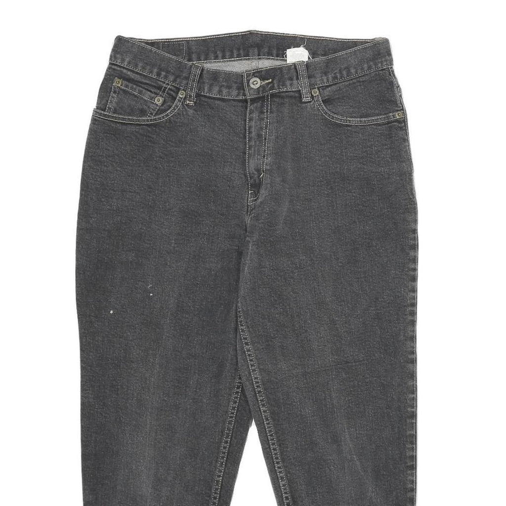 LEVI'S Womens Jeans Black Loose Tapered Denim Medium W30 L24 Classic Style