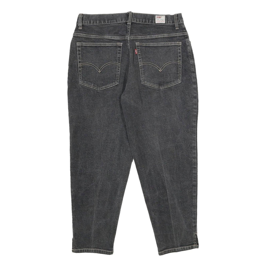 LEVI'S Womens Jeans Black Loose Tapered Denim Medium W30 L24 Classic Style