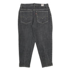 LEVI'S Womens Jeans Black Loose Tapered Denim Medium W30 L24 Classic Style