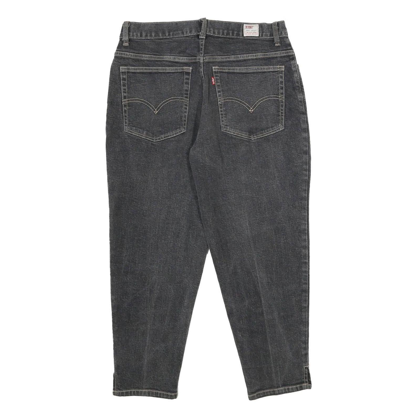 LEVI'S Womens Jeans Black Loose Tapered Denim Medium W30 L24 Classic Style