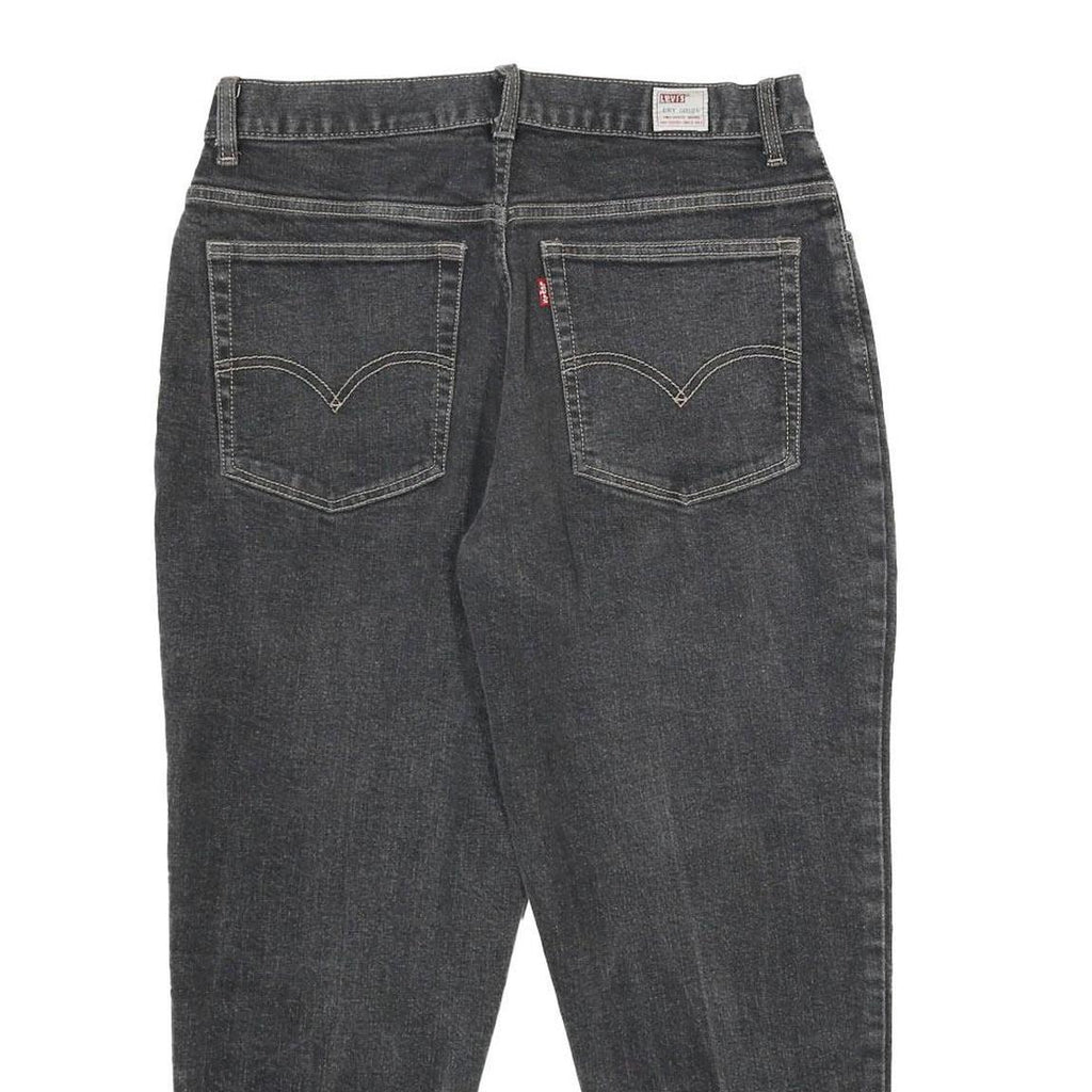 LEVI'S Womens Jeans Black Loose Tapered Denim Medium W30 L24 Classic Style