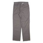 DICKIES Mens Trousers Grey Regular Straight W31 L32