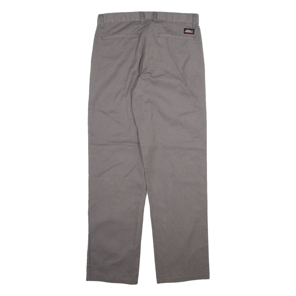DICKIES Mens Trousers Grey Regular Straight W31 L32