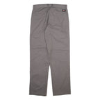 DICKIES Mens Trousers Grey Regular Straight W31 L32