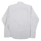 PAUL SMITH Mens White Patterned Cotton Blend Shirt M Formal Long Sleeve Button