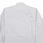 PAUL SMITH Mens White Patterned Cotton Blend Shirt M Formal Long Sleeve Button
