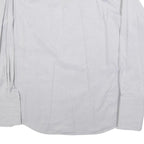 PAUL SMITH Mens White Patterned Cotton Blend Shirt M Formal Long Sleeve Button