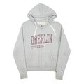 A Womens Grey Oberlin College Pullover Hoodie S Cotton Blend Casual