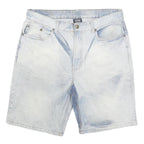 TWEED RIVER Mens Denim Light Blue Cotton Blend Casual Shorts L W36 Relaxed Fit