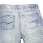 TWEED RIVER Mens Denim Light Blue Cotton Blend Casual Shorts L W36 Relaxed Fit