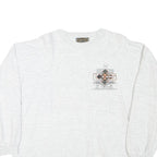 UNITED SURPLUS Mens Grey Cotton Blend Crew Neck M Graphic Print Sweatshirt
