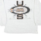 UNITED SURPLUS Mens Grey Cotton Blend Crew Neck M Graphic Print Sweatshirt