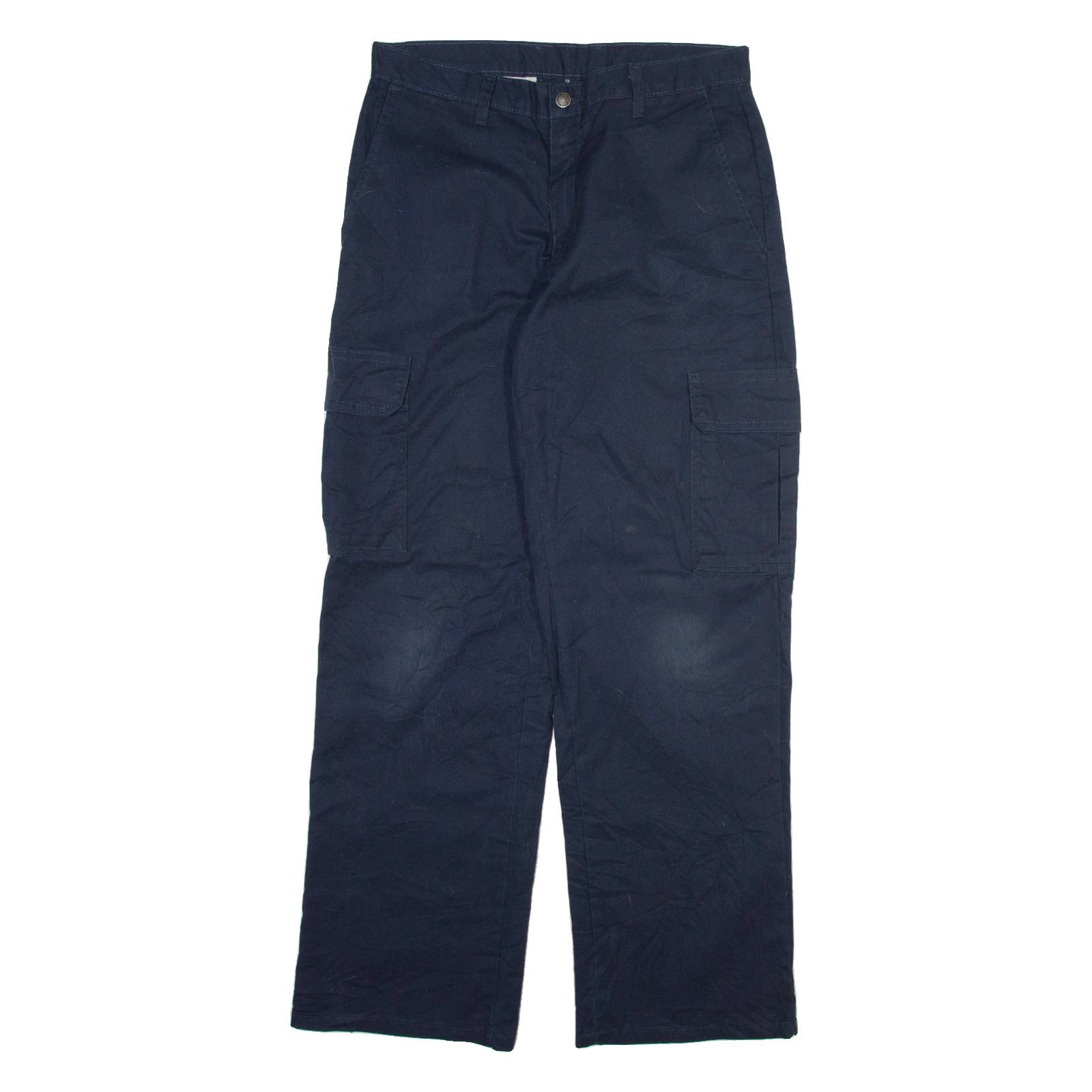 DICKIES Cargo Mens Trousers Blue Regular Straight W32 L32