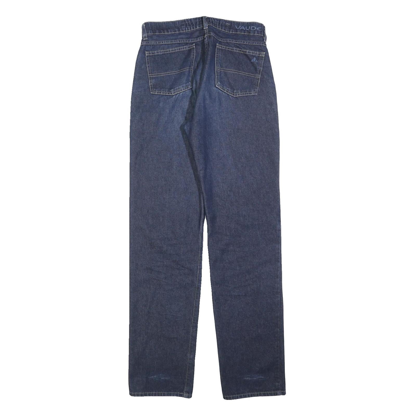 VAUDE Mens Regular Fit Blue Denim Jeans W31 L34 Zip Closure Casual Wear