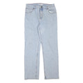 WRANGLER Mens Jeans Blue Regular Straight Denim Light W32 L31 Cotton Blend Zip