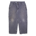 CARHARTT Carpenter Mens Jeans Green Relaxed Straight Stone Wash W38 L30