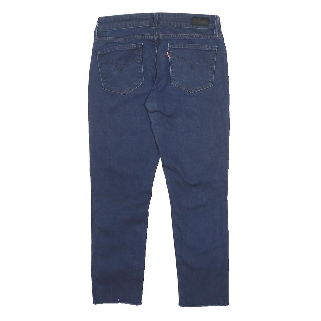 LEVI'S Womens Denim Blue Slim Skinny Trousers W28 L25 Cotton Blend Zip