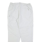 COLUMBIA Womens Polyester Blend White Regular Straight Trousers W32 L30 Outdoor