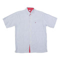 TOMMY HILFIGER Mens Blue & White Check Shirt S Short Sleeve Button Casual