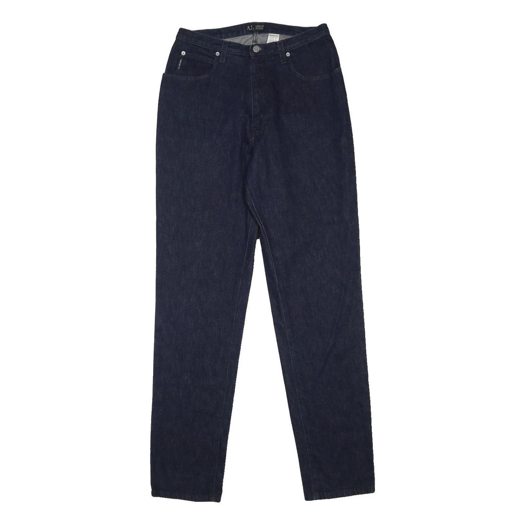 ARMANI JEANS Mens Regular Fit Button Denim Dark Blue Jeans W30 L33 Classic Style