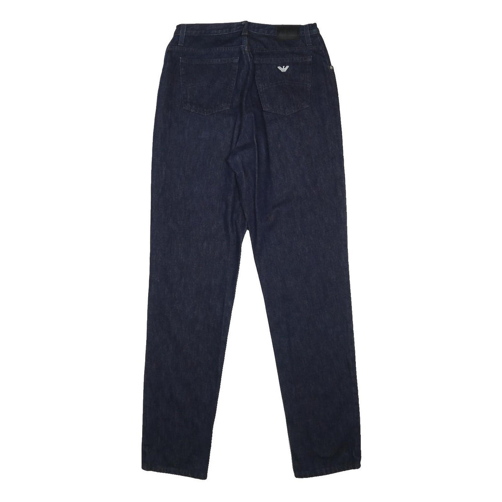 ARMANI JEANS Mens Regular Fit Button Denim Dark Blue Jeans W30 L33 Classic Style