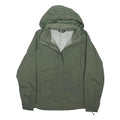 THE NORTH FACE Womens Green Outdoor Jacket L Polyester Blend Zip Hooded Plain