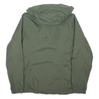 THE NORTH FACE Womens Green Outdoor Jacket L Polyester Blend Zip Hooded Plain