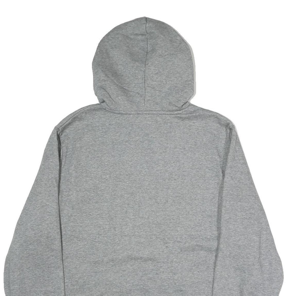 PUMA Mens Grey Hoodie L Cotton Pullover Sweatshirt Logo Front Pocket