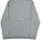 PUMA Mens Grey Hoodie L Cotton Pullover Sweatshirt Logo Front Pocket