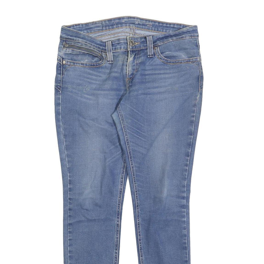 LEVI'S Womens Slim Blue Denim Rinse Jeans W30 L29 Classic Fit Zip Closure