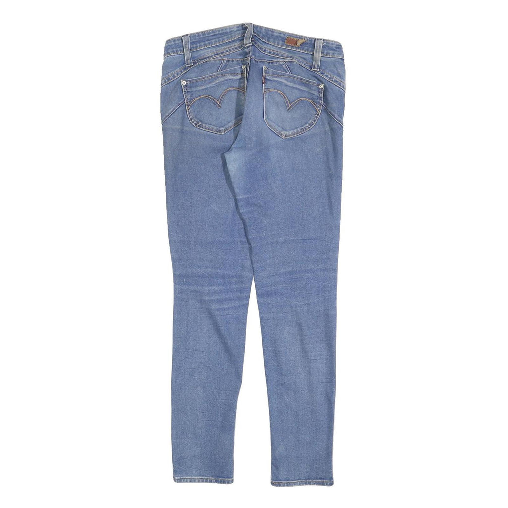 LEVI'S Womens Slim Blue Denim Rinse Jeans W30 L29 Classic Fit Zip Closure