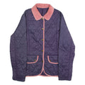 BARBOUR Womens Quilted Jacket Purple Diamond L