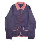 BARBOUR Womens Quilted Jacket Purple Diamond L