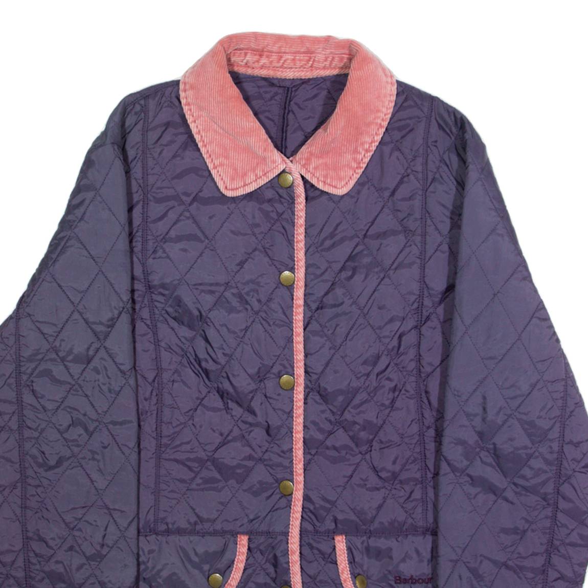 BARBOUR Womens Quilted Jacket Purple Diamond L