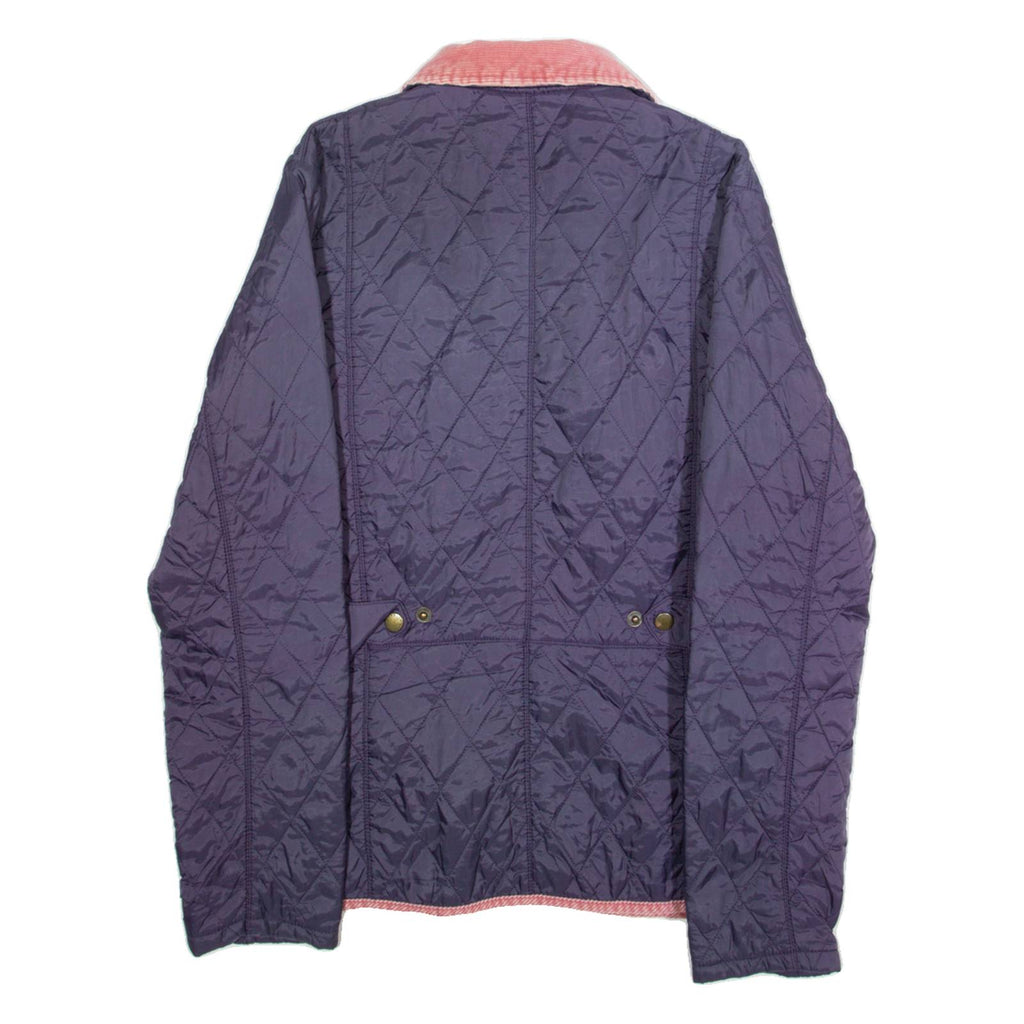 BARBOUR Womens Quilted Jacket Purple Diamond L