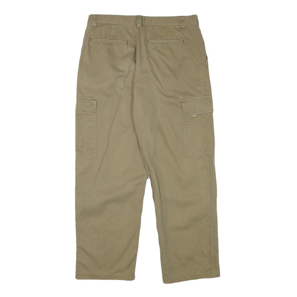 PENMANS Mens Cotton Blend Beige Relaxed Cargo Trousers W32 L27 Pocketed Casual
