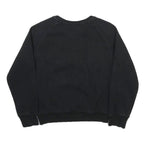 LEVI'S Boys Black Sweatshirt Crew Neck M Cotton Blend Logo Pullover Casual