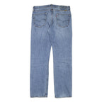 LEVI'S Mens Regular Fit Light Blue Denim Jeans W34 L33 Zip Closure Classic Style