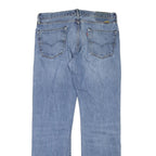 LEVI'S Mens Regular Fit Light Blue Denim Jeans W34 L33 Zip Closure Classic Style