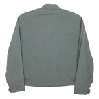 Mens Grey Cotton Blend Jacket L Zip Closure Casual Lightweight Plain Style