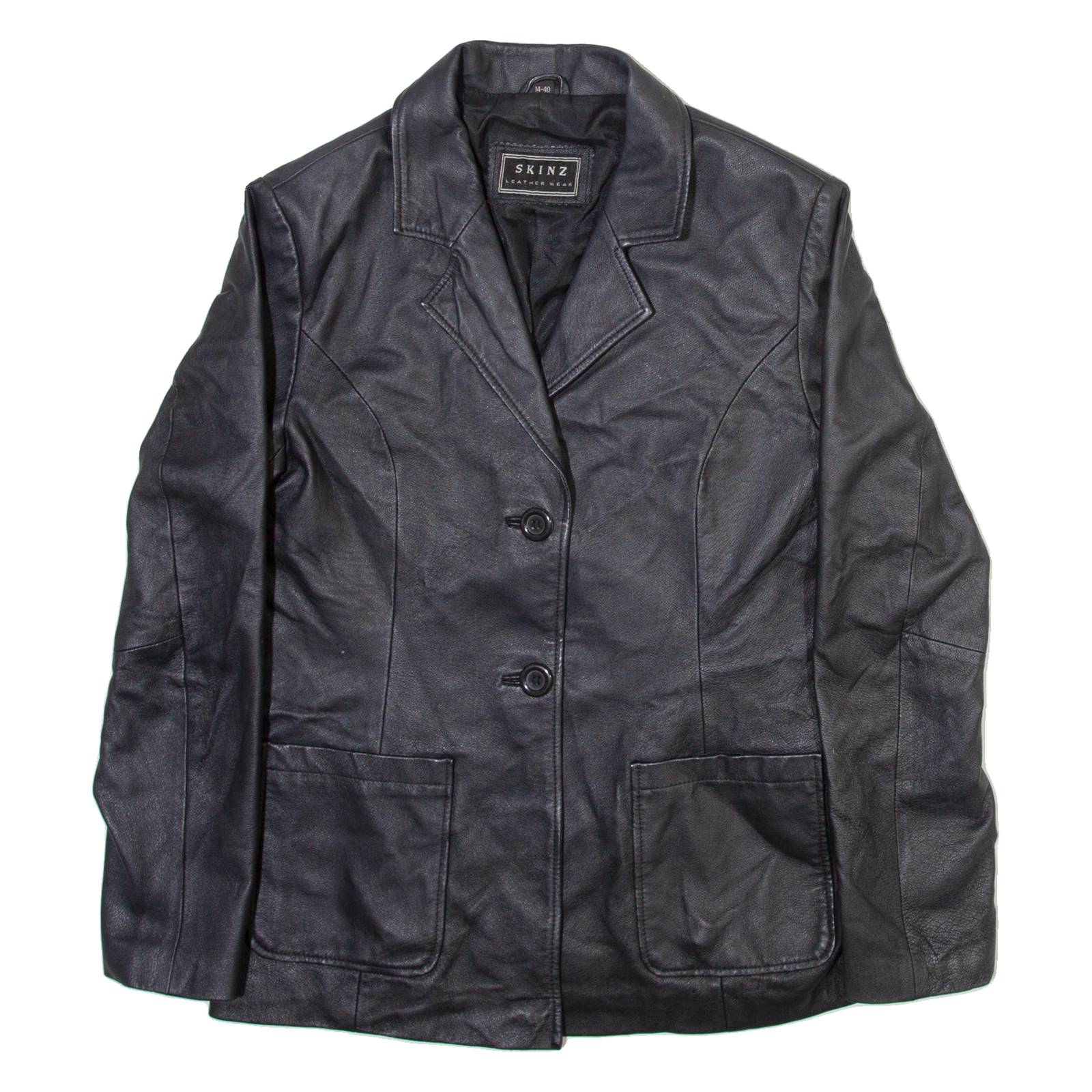 SKINZ Womens Jacket Black Leather M