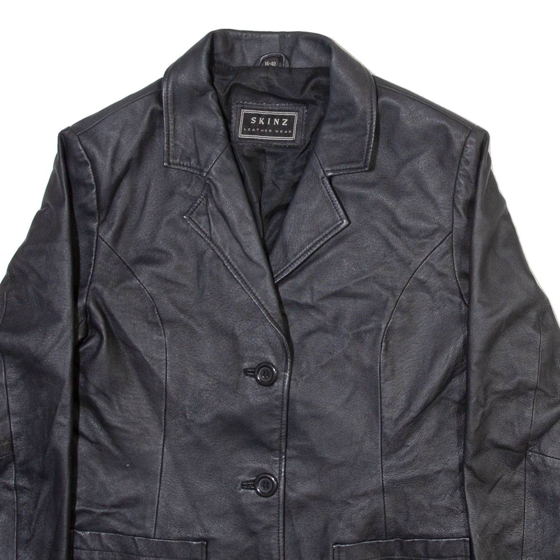SKINZ Womens Jacket Black Leather M