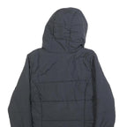 ADIDAS Womens Black Puffer Jacket UK 8 Polyester Hooded Zip Pocketed