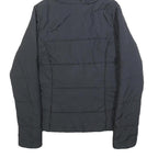 ADIDAS Womens Black Puffer Jacket UK 8 Polyester Hooded Zip Pocketed