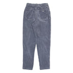 ARMANI JEANS Womens Cotton Blend Blue Slim Tapered Trousers W23 L28 Stylish