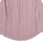 TOMMY HILFIGER Mens Red Plain Shirt XL Cotton Long Sleeve Button Down