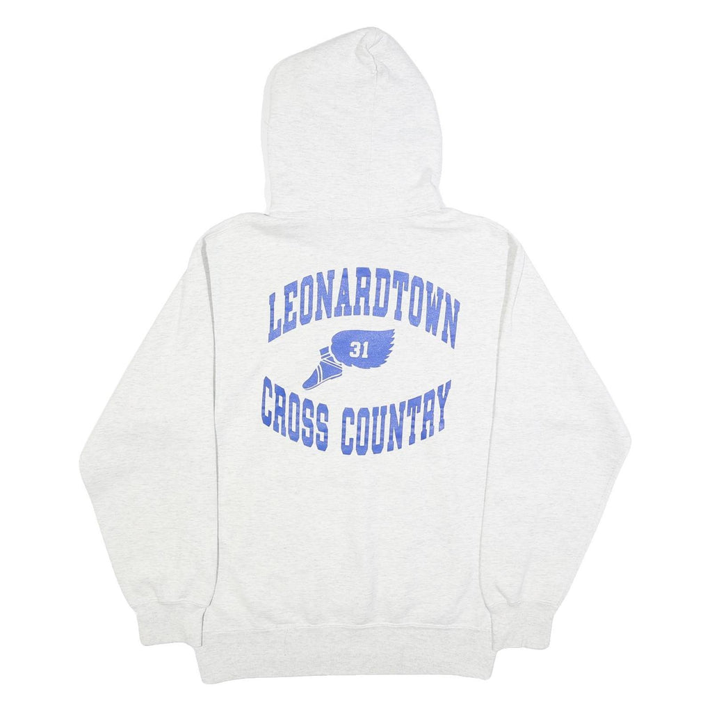 CHAMPION Mens Grey Leonardtown Cross Country Pullover Hoodie L Sports Graphic