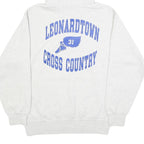 CHAMPION Mens Grey Leonardtown Cross Country Pullover Hoodie L Sports Graphic